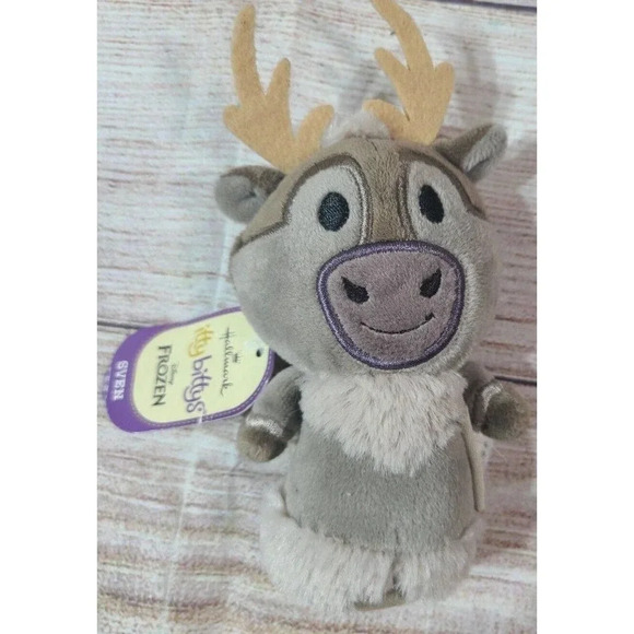 Hallmark Itty Bittys Disney Frozen Plush Sven Reindeer Stuffed Animal 6" New - Picture 1 of 3